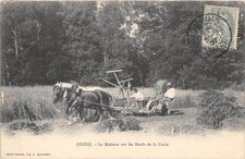 CPA 51 COOLE LA MOISSON SUR LES BORDS DE LA COOLE (cpa superbe et très rare
