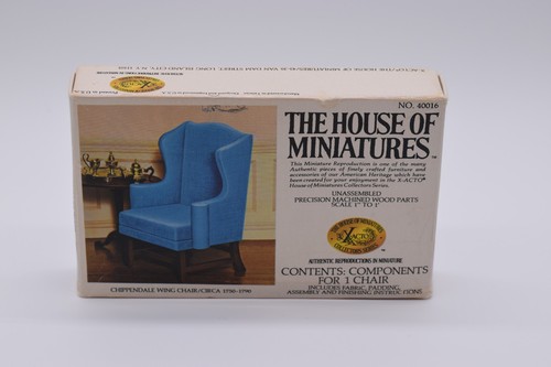 Vintage chippendale wing chair - vintage,