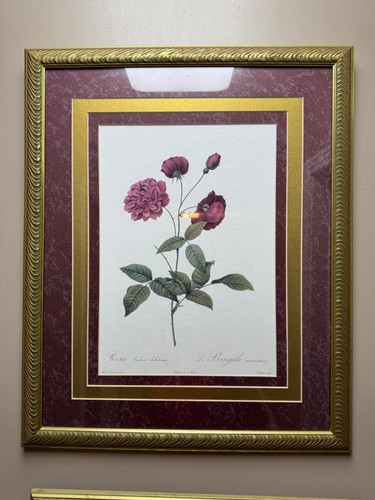Botanical wall art burgundy - wall,