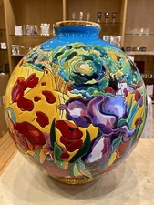 Grand vase boule - grand, Émaux