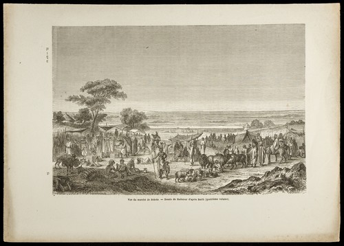 1860 vue marché de - du,