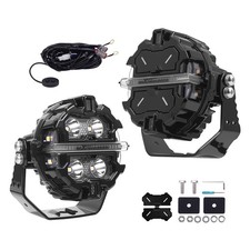 Feux LED Rond 3.5" 160W RGB