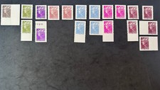 19 Timbres Adhésifs, YT491,290,490,289,489,288,488,287,487,286,Marianne, Neufs