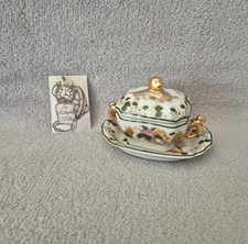 Soupière miniature porcelaine art édition hachette