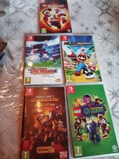 Lot Boîtes Vides De jeux Switch, Fr, Mario, Lego, Captain Tsubasa..
