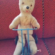 Jouet Ancien/vieil Ours peluche/old teddy bear/old toy /année 1950/1960