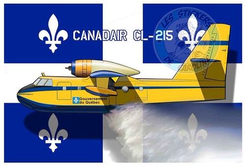 Sticker canadair 215 canada - canadair,