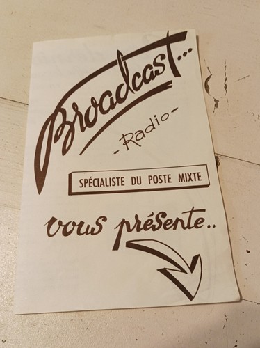 Ancienne publicite prospectus - publicite,