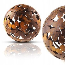 Boule de rouille inox boule décorative boule 23 cm bandeau décoration jardin ...