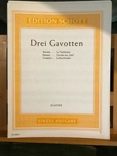 Rameau / Couperin 3 Gavottes / Gavotten Recueil partition piano Schott