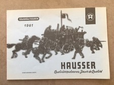 ELASTOLIN HAUSSER, CATALOGUE 1961- comme SOLDATS STARLUX, OUGEN, Lineol, Chialu