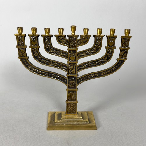 Chandelier laiton menorah 9 - chandelier,