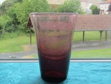 Grand vase en verre soufflé