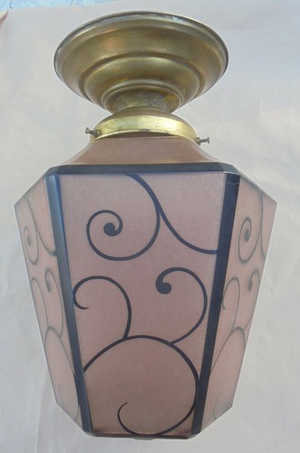 Ancien plafonnier lustre art - plafonnier,