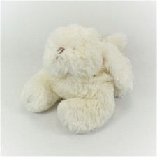 Peluche chien bukowski blanc - peluche,