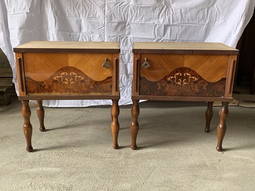 Paire commodes anciennes - commodes, en