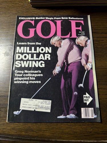 Golf magazine 1987 - magazine, greg
