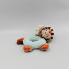 Doudou hochet hérisson marron