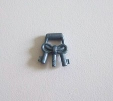 PLAYMOBIL (L1224) MOYEN-AGE - Trousseau Porte Clés Gris Foncé