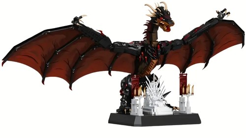 Dragon géant noir - 80, cm