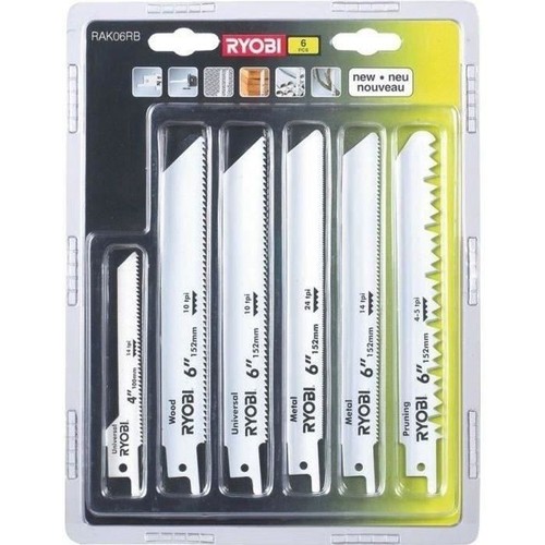 Ryobi blister 6 lames - ryobi,