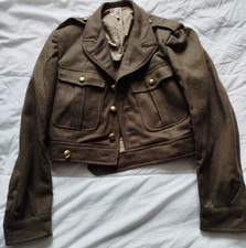 Blouson IKE Battle Dress laine kaki uniforme Ml 46 Légion Indochine Algérie