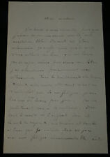 Pierre Gaxotte Lettre autographe signée sur son état de santé 2 pages