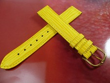 17 mm BRACELET DE MONTRE JAUNE
