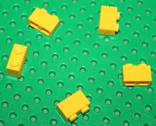 Lego 5 Yellow Brick 1x2 with