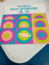  BROCHURE tourisme vacance SNCF 1974 VOYAGE BILLET CHEMINOT train chemin de fer 