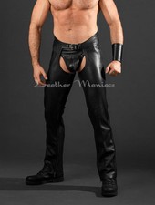 Neuf Noir Chaps en Cuir