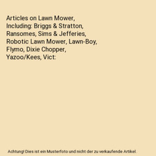 Articles on Lawn Mower