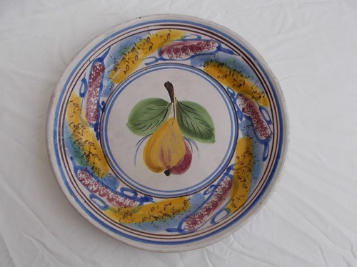 Plat ancien faience nevers - ancien,