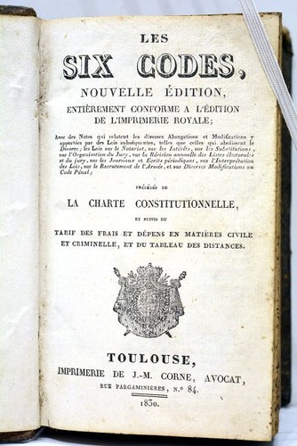 Livre ancien les - livre, codes