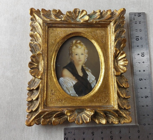Ancien portrait miniature