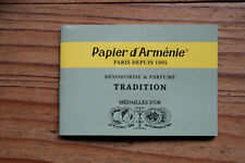 Véritable Papier d'Arménie désodorisant naturel, carnet triple 