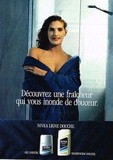 PUBLICITE ADVERTISING 074  1989  NIVEA   gamme gel douche shampoing