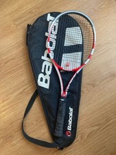 Raquette de tennis Babolat Pure Storm 2011 blanche poignée rouge 2 avec étui