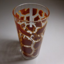 Verre QUICK 33 cl rouge jaune blanc transparent vintage art table bar N8154