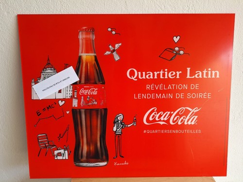 Cadre coca cola - quartier, latin