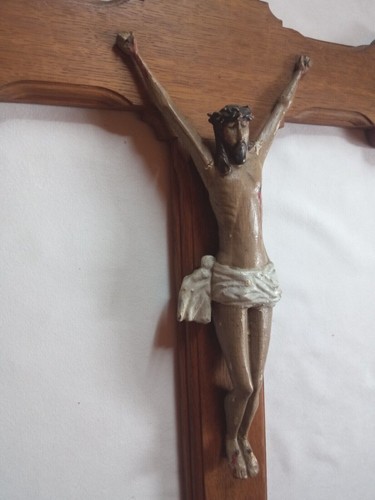 Superbe rare grand crucifix - et,