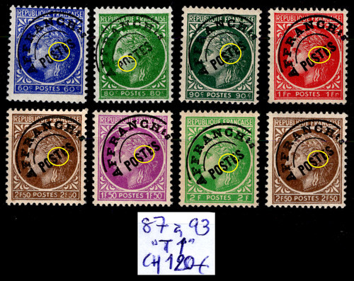 Préoblitéré 8 variétés - :,