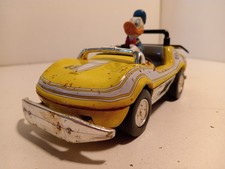 CN Disney auto tamponneuse buggy Donald jaune N°45 tole retrofriction 1/18