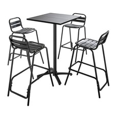 Table haute de jardin bistrot