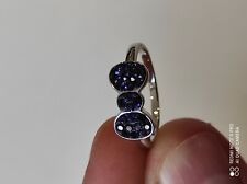 Bague femme Agatha en argent massif rhodié et zirconium