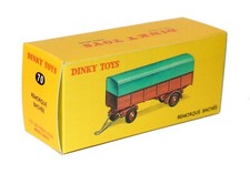 Dinky Toys boîte repro 70 remorque bâchée