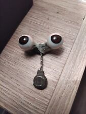 ancien yeux dormeurs de poupée en verre bleu