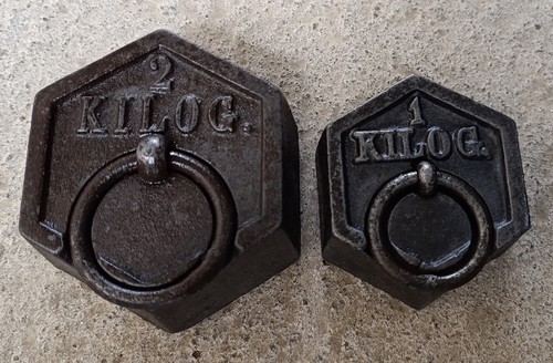 Anciens poids hexagonale - kg,