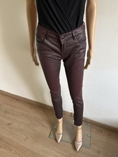 Pantalon bordeaux en simili
