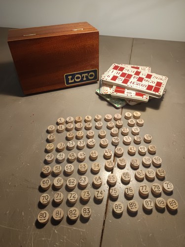Ancienne boîte jeux loto - de,